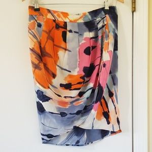 100% Silk BCBG MaxAzria Medium Skirt